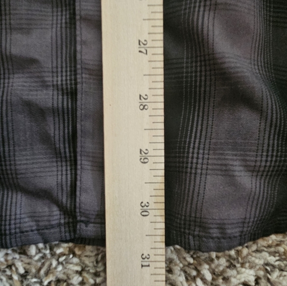 Dixxon "South Gate" men's short-sleeve button-down flannel print large - Picture 8 of 8